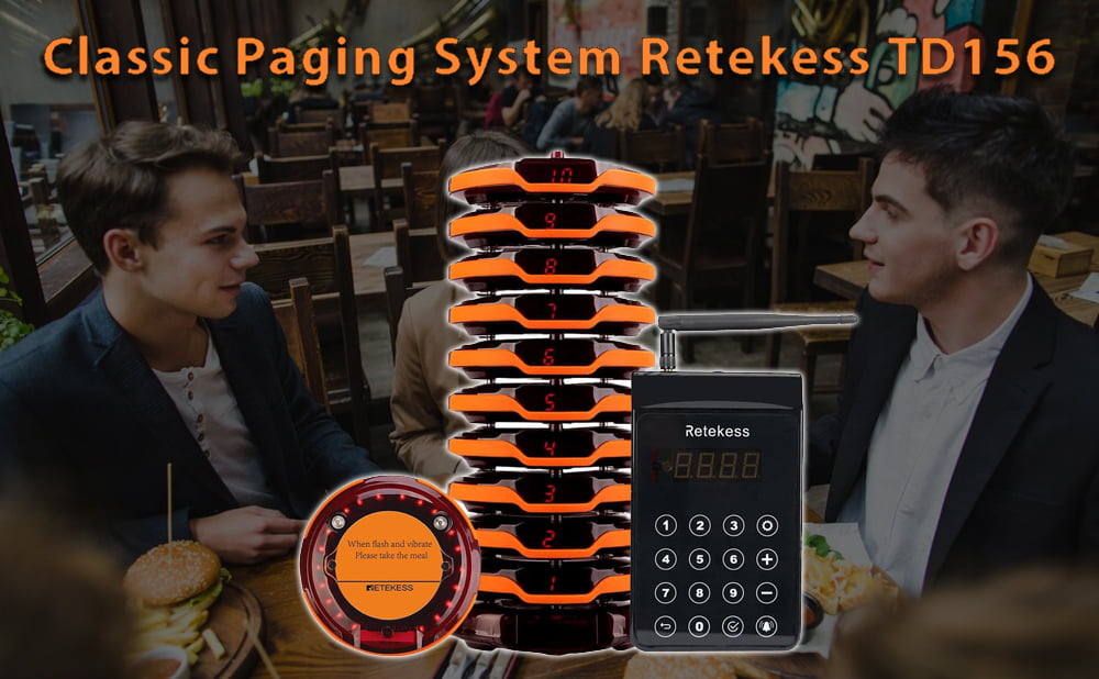 Good Features About the Classic Coaster Paging System Retekess TD156