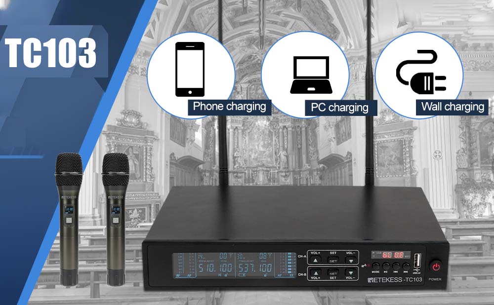 New Arrival Microphone System TC103 Can be Used for Church