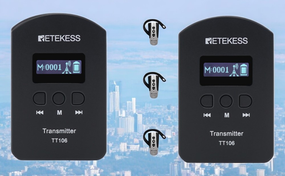 Retekess TT106: The Easy-to-Use Wireless Tour Guide System with Headset Wireless Ear-hook Receivers