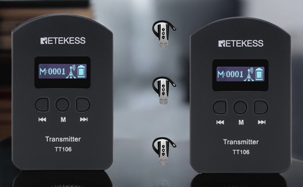 Retekess TT106: Provide efficient, clear, wireless tour guide experience for tour groups, solve the problem of cable entanglement