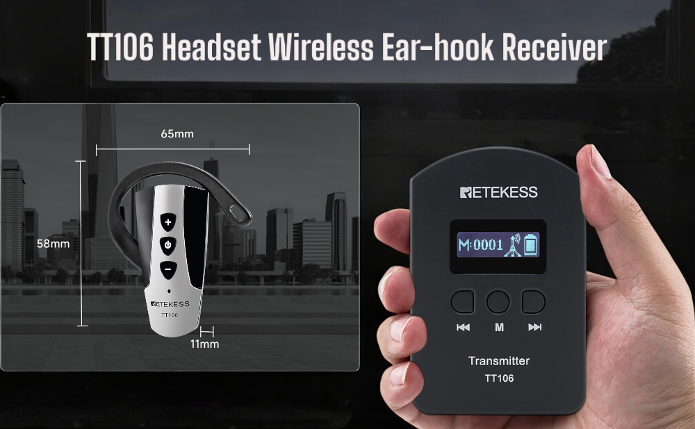 Retekess TT106: The preferred wireless tour guide system for Spanish travel companies, worry-free communication for a team of 200 people