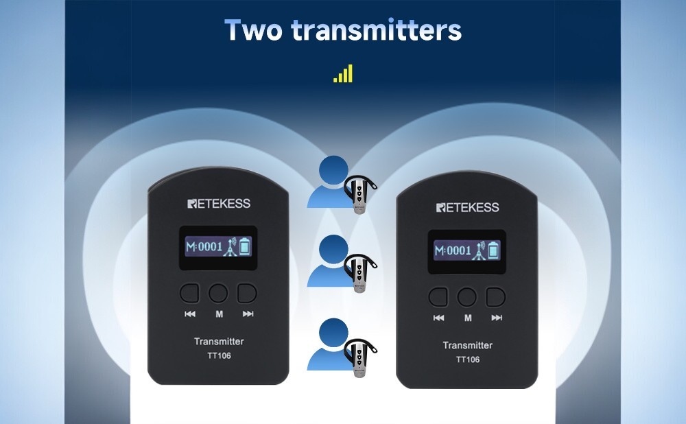 How Retekess TT106 Wireless Tour Guide Headsets and Systems with Dual Transmitter Support Transforms Group Communication