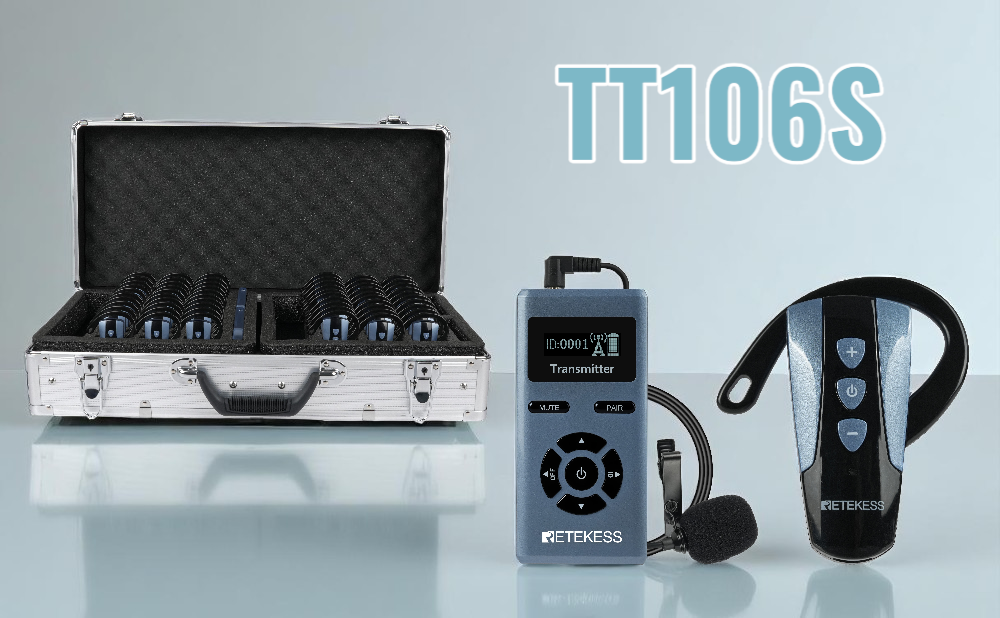 Explore the Upgraded Retekess TT106S Tour Guide System – More Range, More Power, More Convenience!
