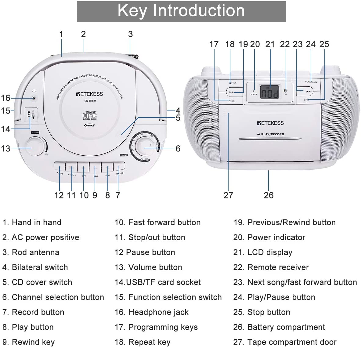 boombox CD/cassette player