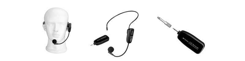 headset mic wireless transmitter and receiver