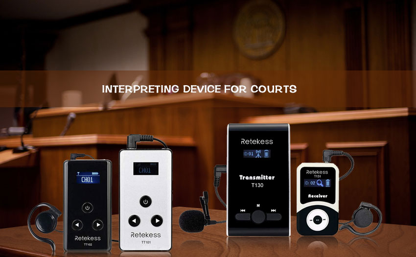 Retekess translation device for court