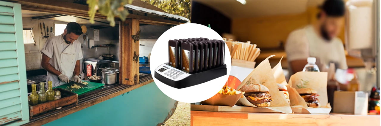 retekess t113 long range system using in food trucks and humbug shop
