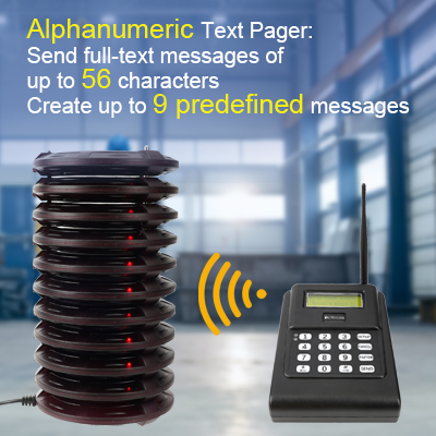 alphanumeric warehouse pager