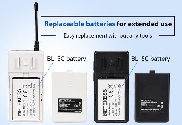 retekess-tt116-replaceable-battery
