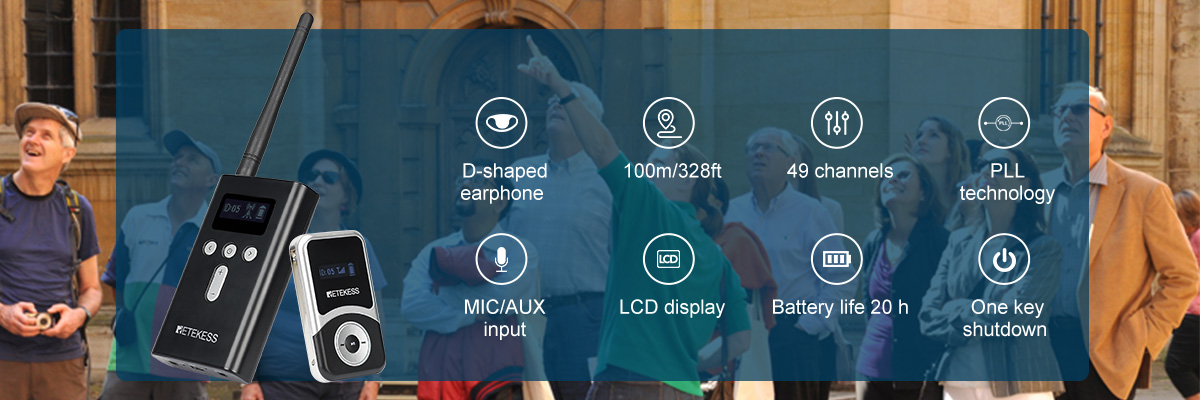 retekess one way tour guide system for tour group