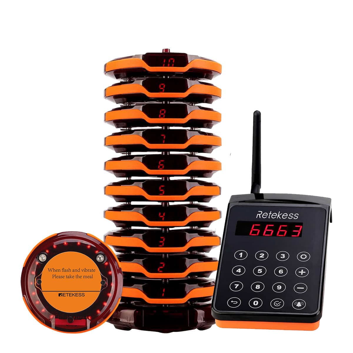 Retekess TD156 Paging System The Ultimate Waterproof & Long-Range Solution for Restaurants and Resorts