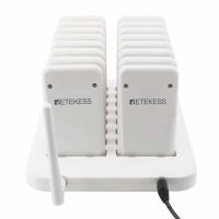 retekess td157 wireless pager calling system white 16 pagers