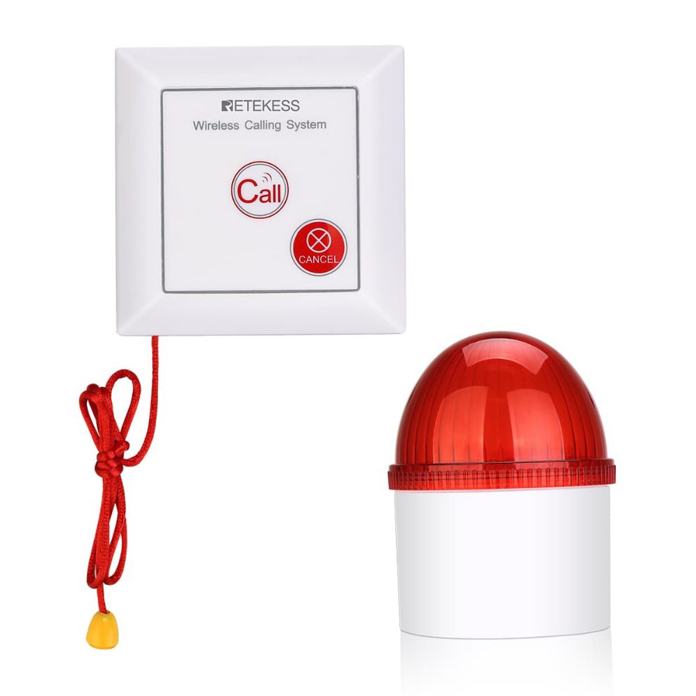 Retekess TH103 Security Alarm Motion Sensor with Light for Home Security Hospital Warehouse and Supermarket