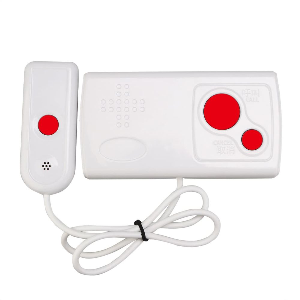 Retekess Caregiver Pager T114 Nurse Call System Display Receiver TD003 Call Button Transmitter with Handle for Hospital, Nursing Home,Clinic