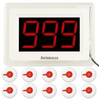 retekess wireless call button paging system td009 t114 display receiver