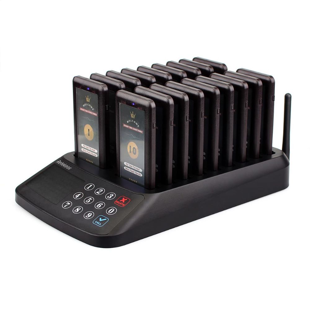 T115 Wireless Guest Pager System IP33 Waterproof for Restaurant