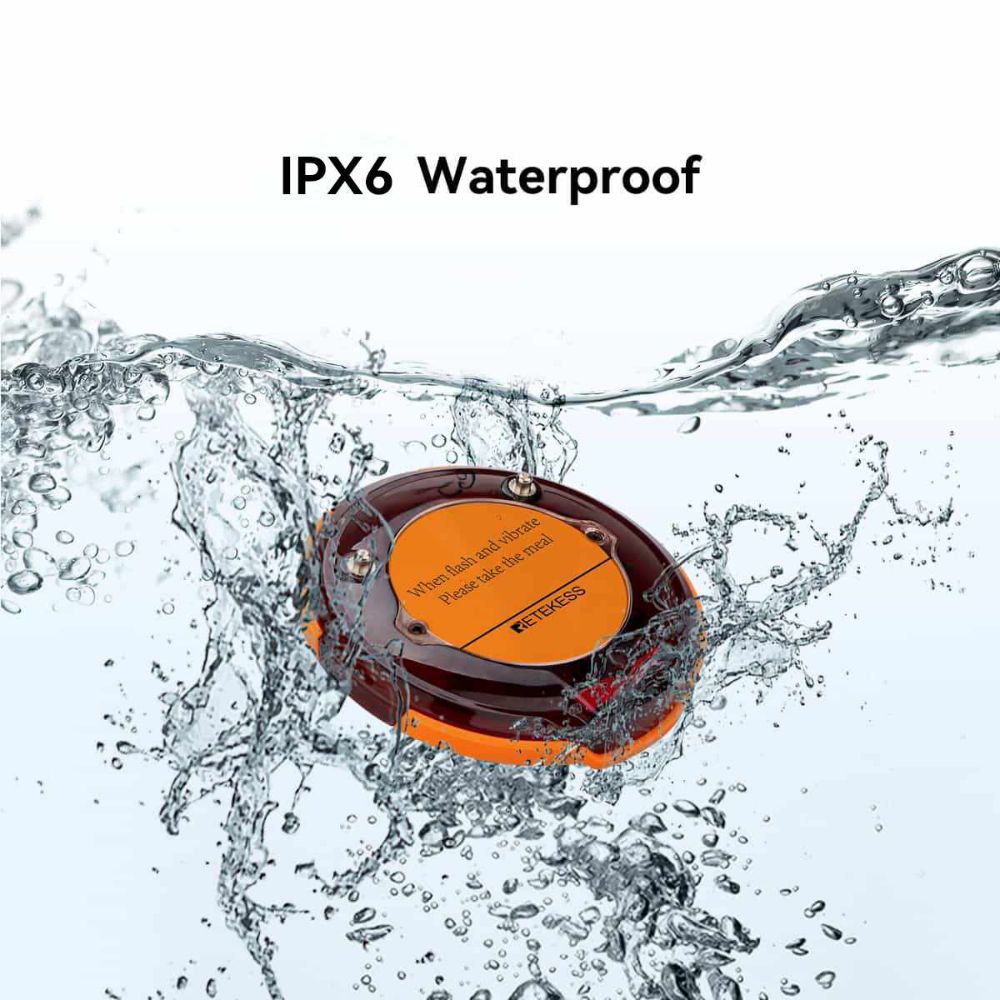 Retekess TD156 IPX6 Waterproof and Long Range 800m Coaster Pager System for Restaurant,  Clubs, Bars, Resorts, Catering Customer Entertainment