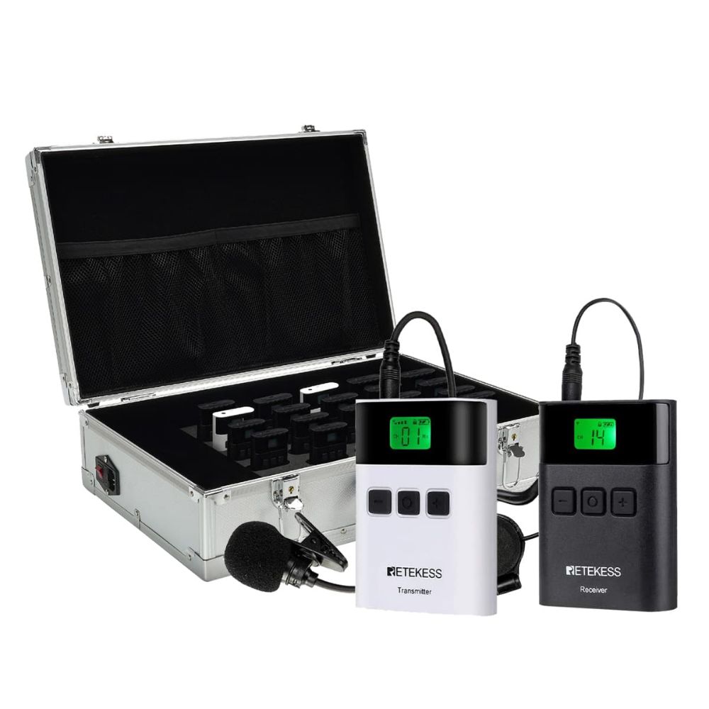 TT122 Tour Guide Interpretation System with 32-slot Charging Case