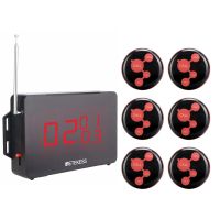 retekess wireless restaurant table call system td136 display receiver td010 call buttons black