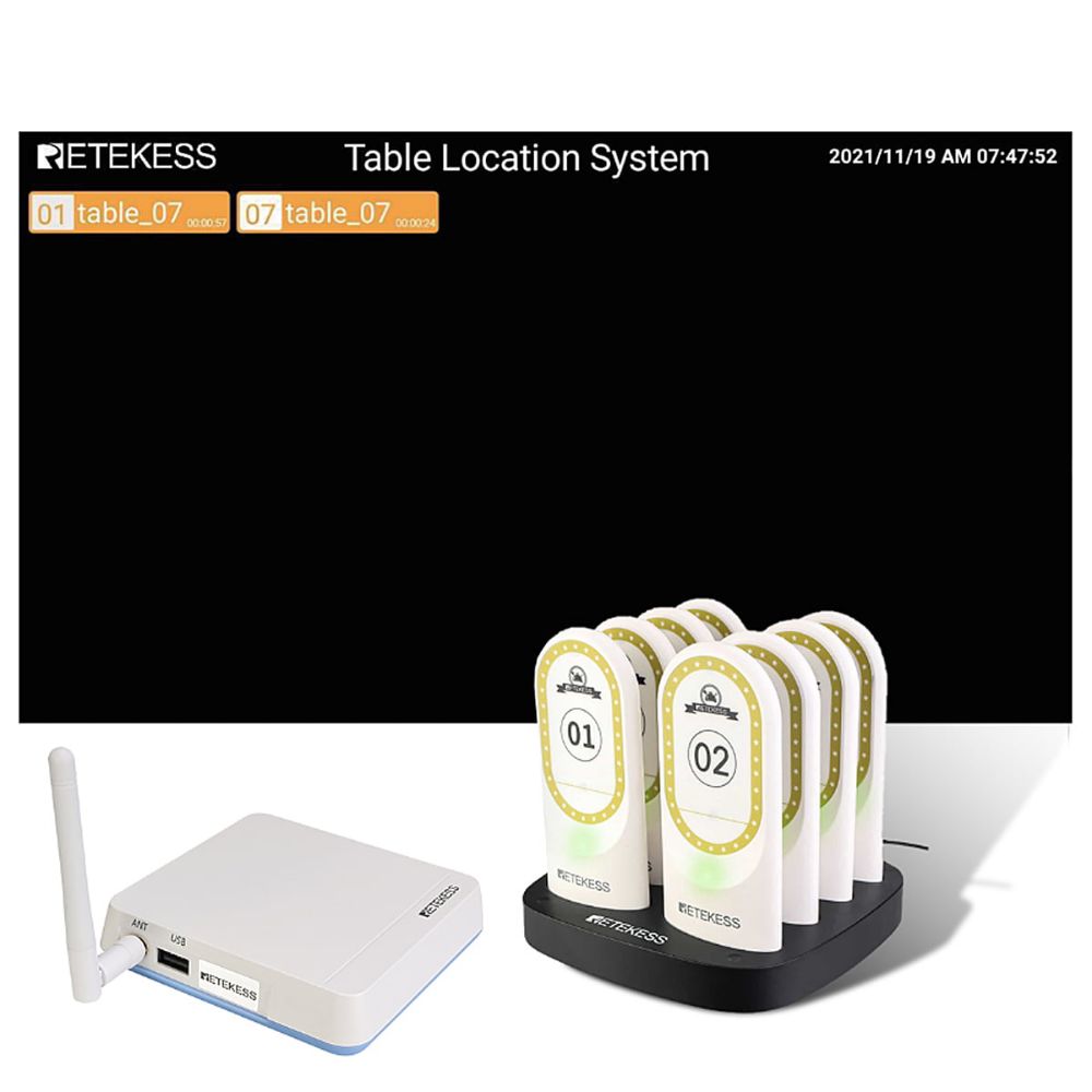 Retekess TD185 Table Location System Tracking System for Restaurants Cafes and Bars
