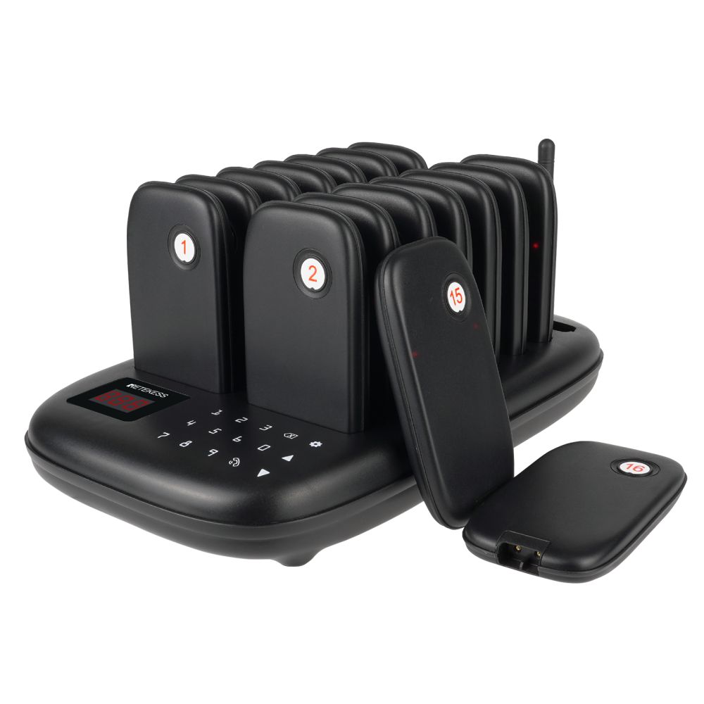 Retekess TD175 Affordable Pager System With  7 Prompt Modes Pagers for Casual Restaurants