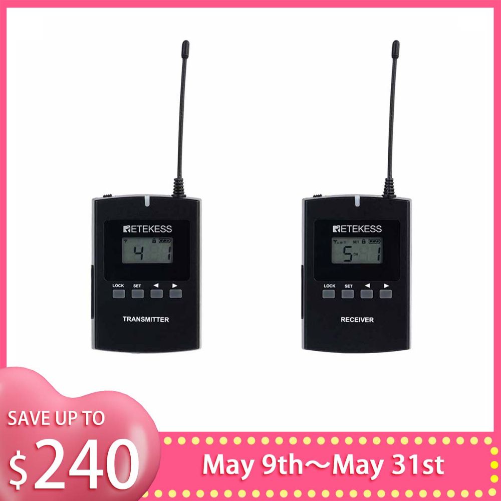 Retekess TT124 Two Way Tour Guide System For Factory Training