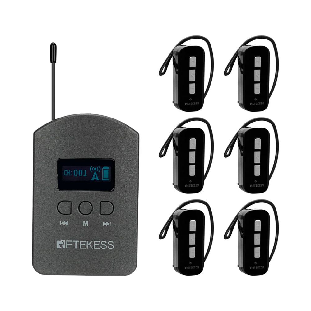 Retekess TT112 TT111 Wireless Audio Guide System for Travel Visit