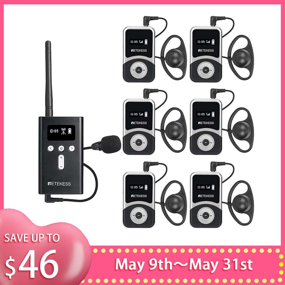 Retekess T130S T131S Audio Guide Systems for Tour and Translation