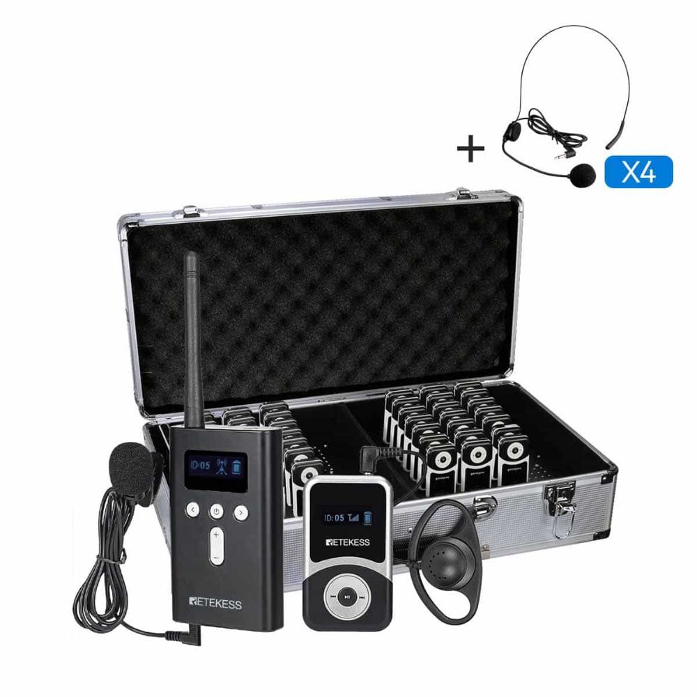 Retekess T130S T131S Whisper Radios for Tour, Church, Factory Visit, School, Interpretation and Assisted Hearing