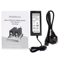 retekess t112 paging system keypard transmitter pager charger UK plug