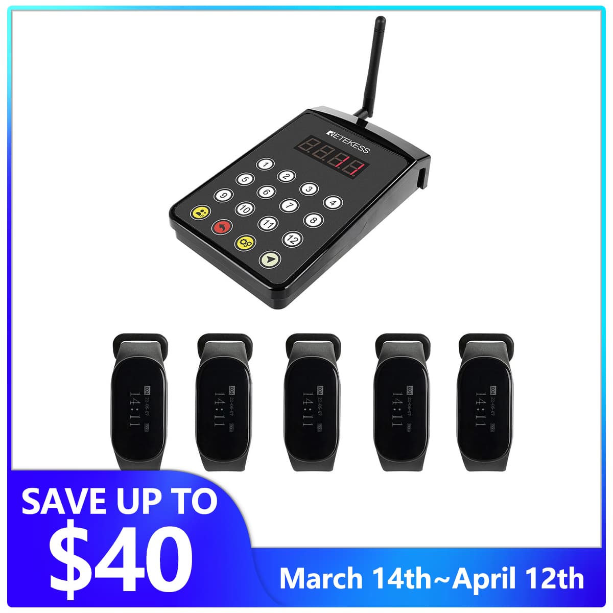 TD154 Wireless Waiter Call System
