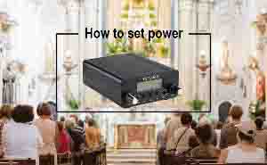 How to set power of TR508 FM transmitter for Drive-in Service? doloremque