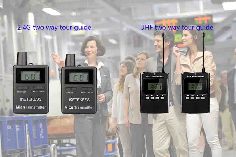 What two way tour guide system can you choose of Retekess?