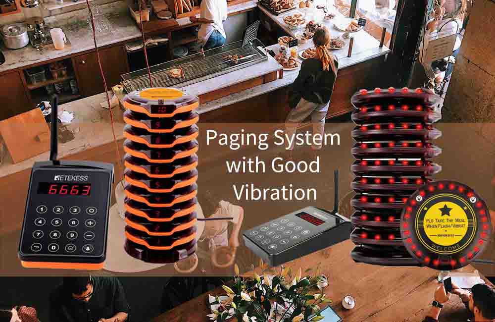 Which Model Restaurant Paging System with Good Vibration?