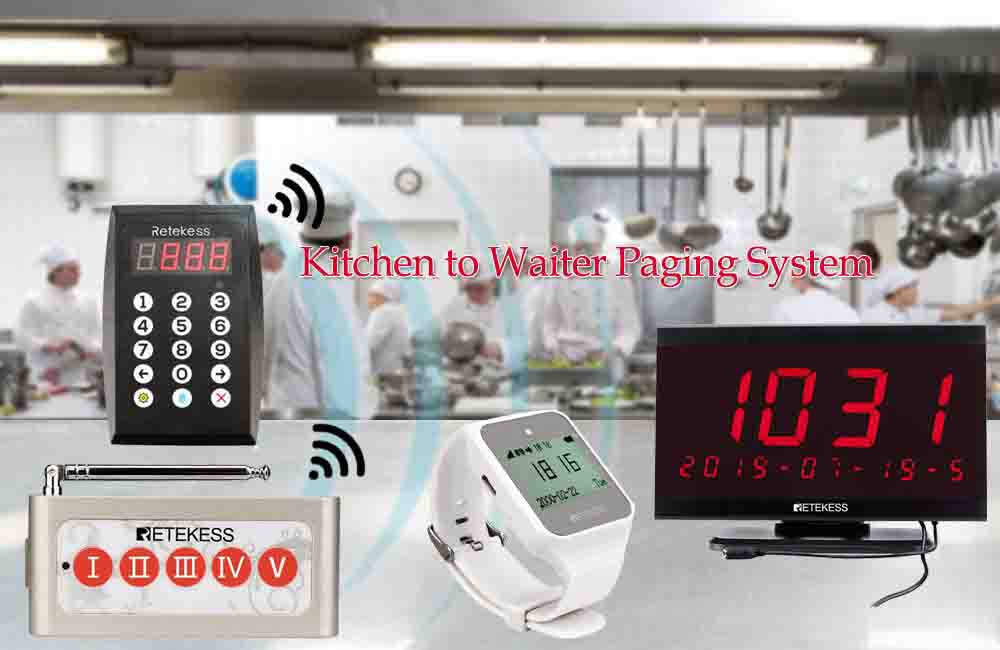 What do you need for kitchen to waiter paging system?