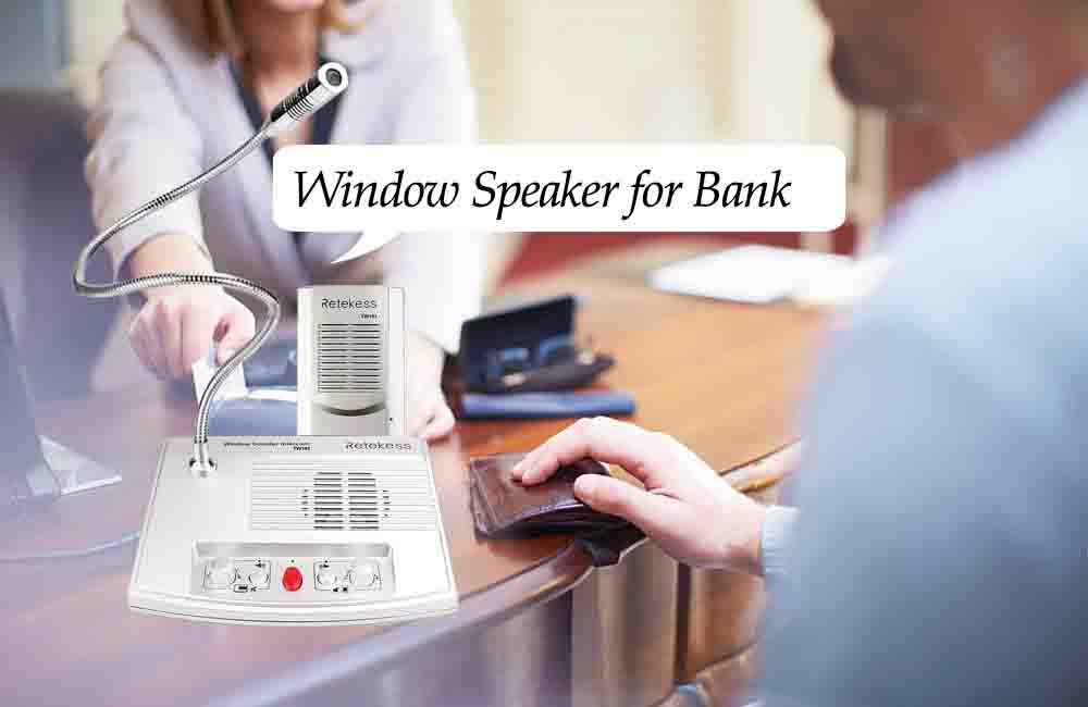Retekess Window Intercom Speaker for Bank Counter