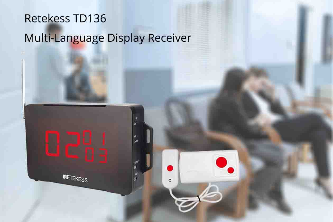 Solve access problems with Retekess TD136 Display Receiver