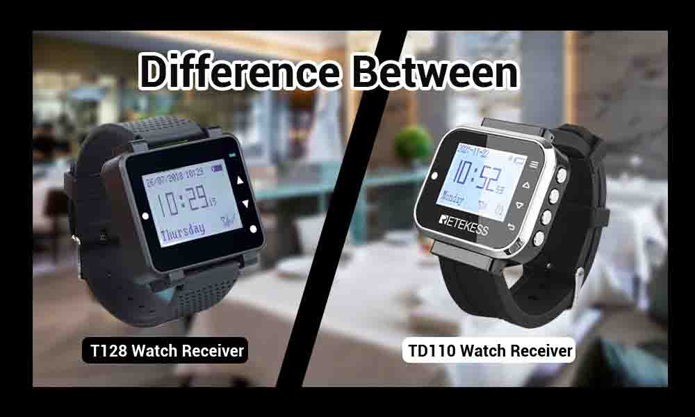 Difference Between TD110 Pager Watch and T128  Pager Watch