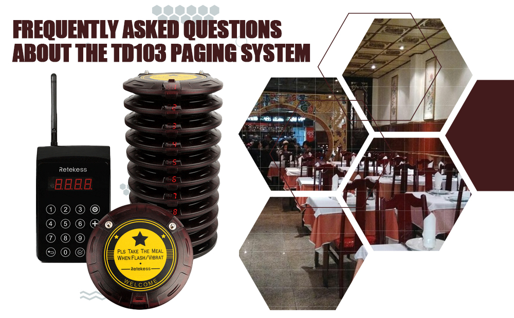 Frequently Asked Questions About the TD103 Customer Pager System