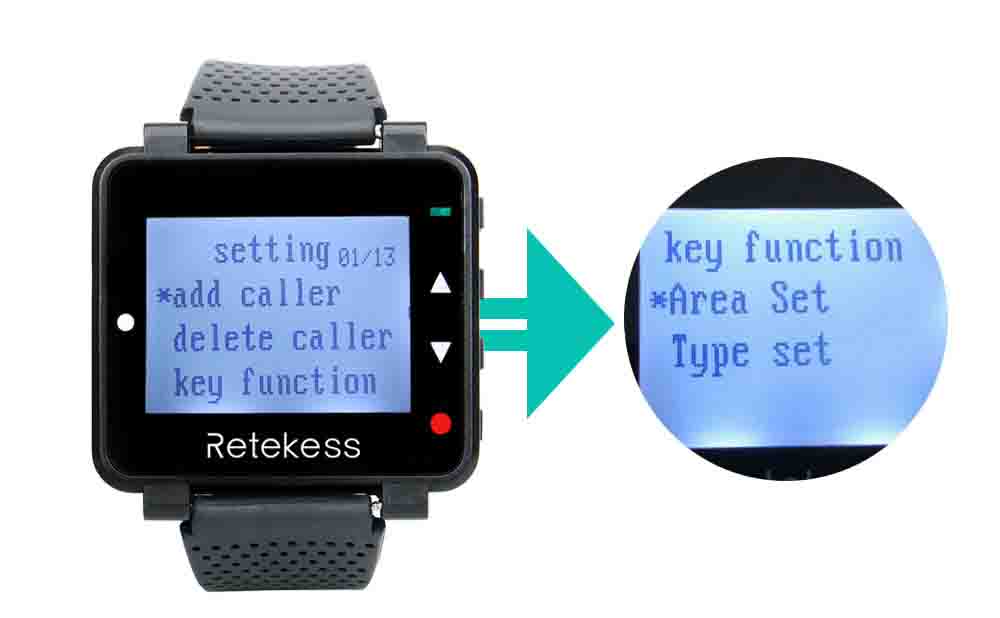How to use the Key Function of the T128 watch receiver