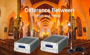 What is the difference between TR501 and TR502 FM Broadcast Transmitter? doloremque