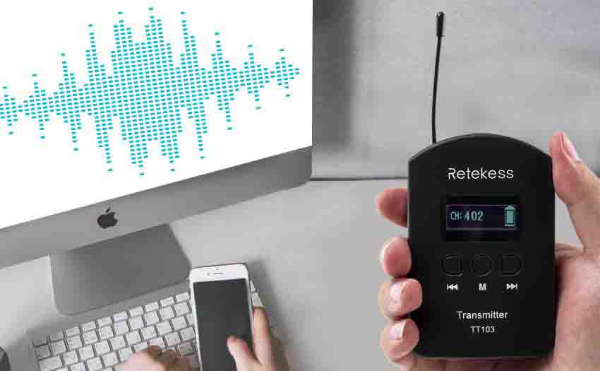 Can you use the tour guide transmitter as an audio device? 