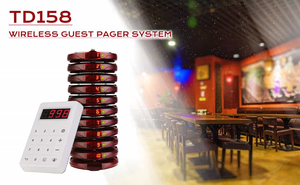 Revolutionize Guest Management with TD158 Wireless Guest Pager System