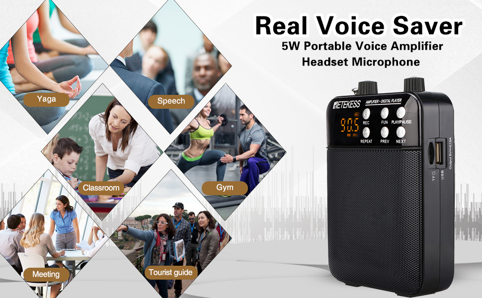 voice amplifier applications