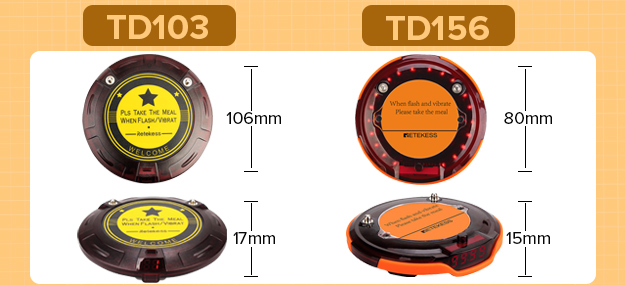 TD103 and TD156 long-range pager