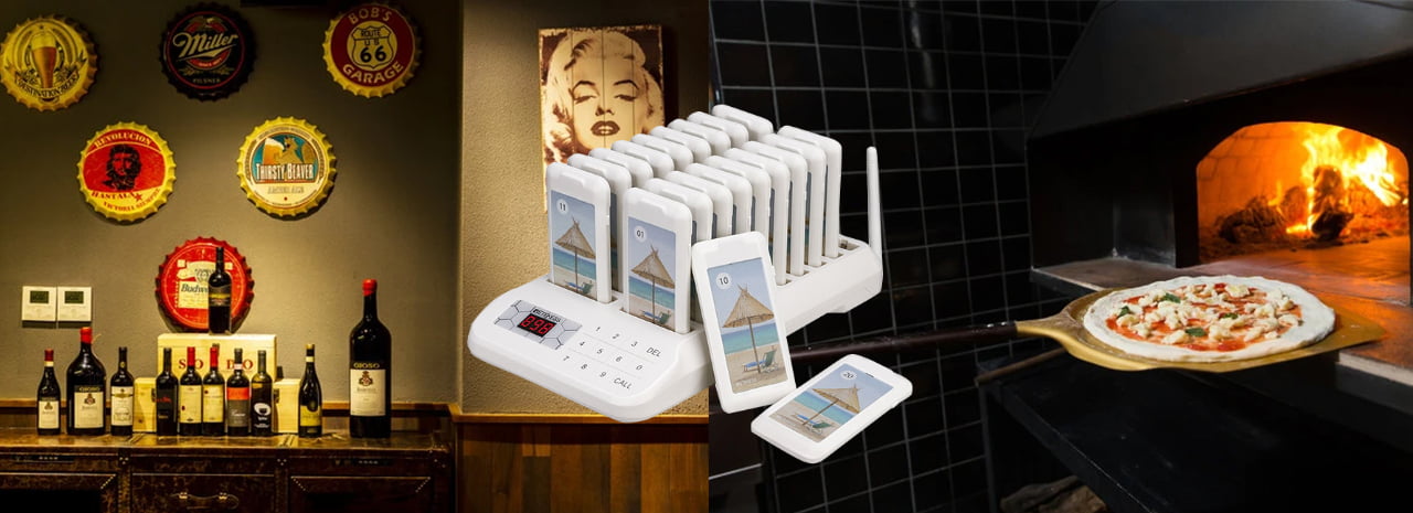 TD 172 wireless guest paging system using in restaurant