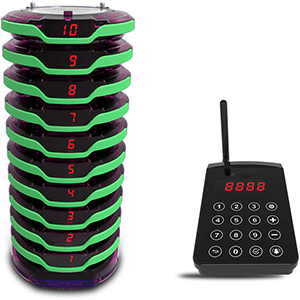 TD156 green retekess guest pager system Green guest paging system