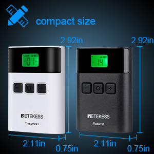 Size of TT122 simultaneous interpretation equipment