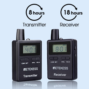 standby time of retekess tt109 wireless tour guide system