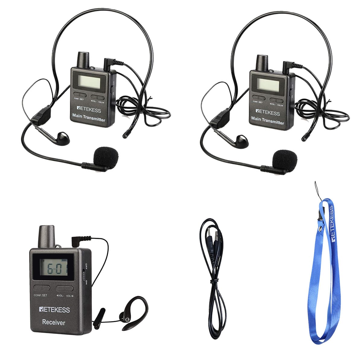 package of  tt105 wireless audio guide system